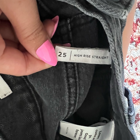 Pacsun Black Straight leg jeans | size 2 - Picture 2 of 4